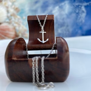 Anchor Necklace. Sterling Silver Anchor Necklace. Anchor Pendant. Sea Jewelry. Delicate Necklace. Unisex Necklaces. Nautical Jewelry.