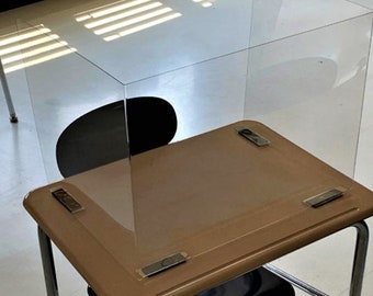 Transparent Desks Partitions Lightweight Desk Dividers for Students, Suitable for Schools Easy to Install(11.8x17.7) Desktop Office Partitions 3PCS Restaurants Offices