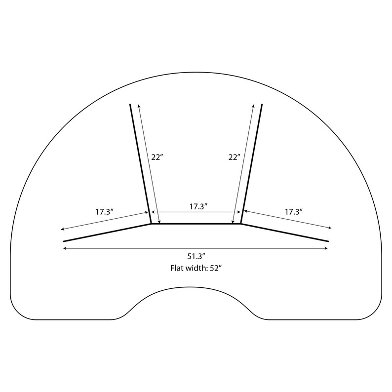 Half Circle / Kidney Table Sneeze Guard Divider 52 W X Etsy