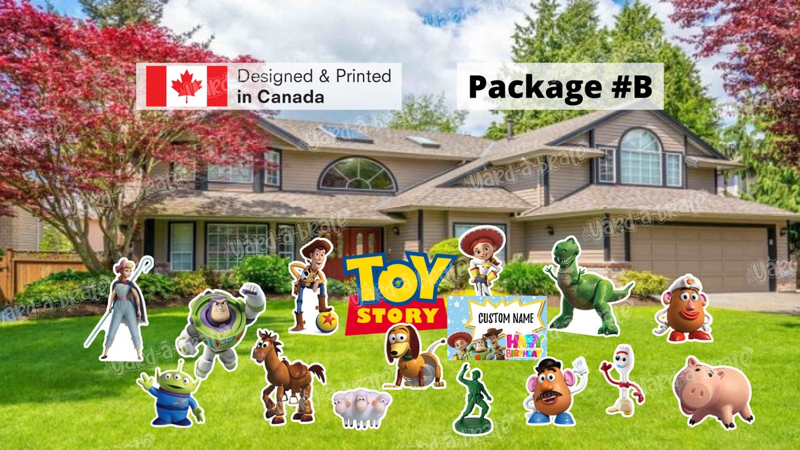 Toy Story Sign Package Characters & Decors 1624 Etsy
