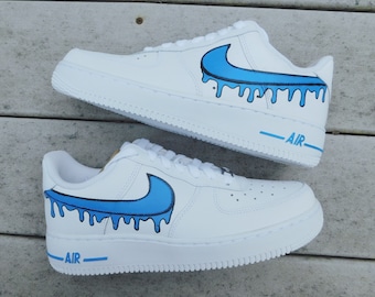 drip custom air force ones
