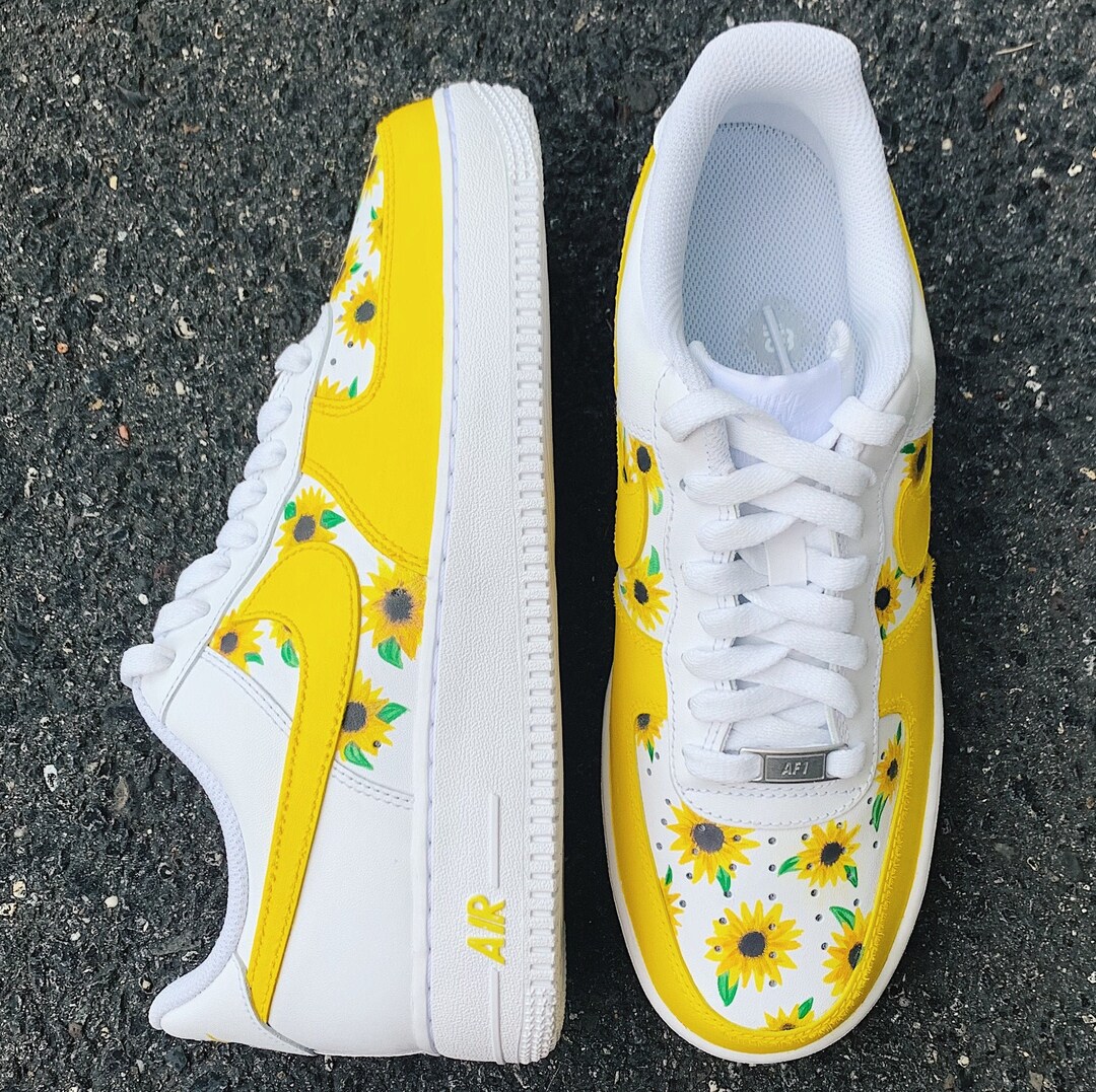 custom air force 1 sunflower