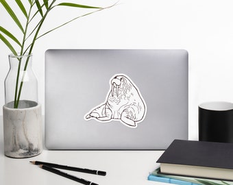 Walrus Sticker, Bubble-free stickers