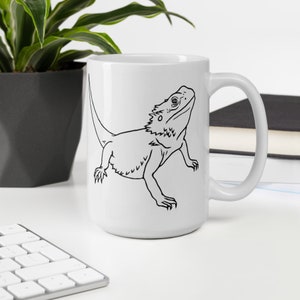 Bearded Dragon Mug, Beardy Coffee Cup