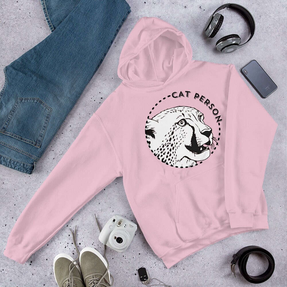 Cat Person, Cheetah Shirt, Unisex Hoodie - Etsy