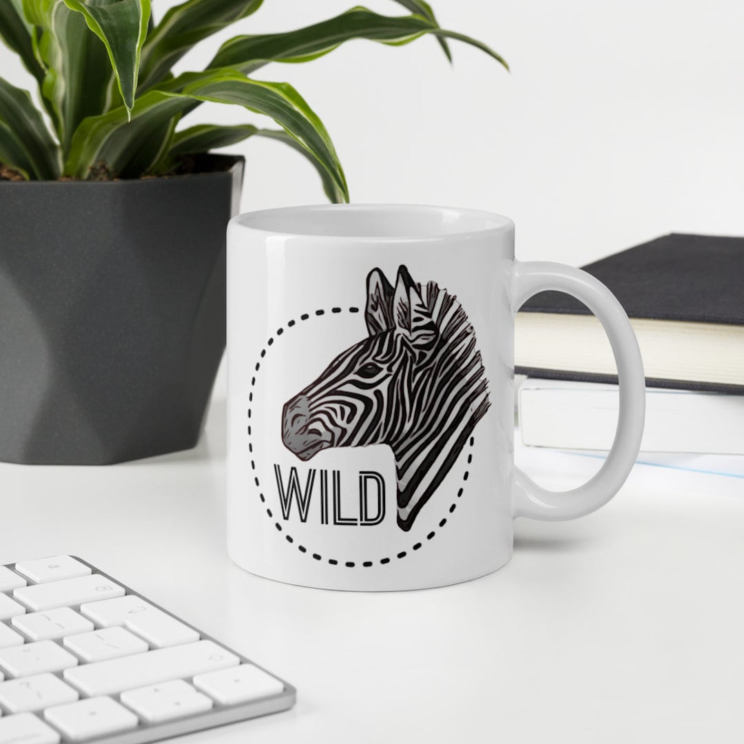Wild Zebra Mug, Zebra Coffee Cup, Zookeeper Mug - Etsy