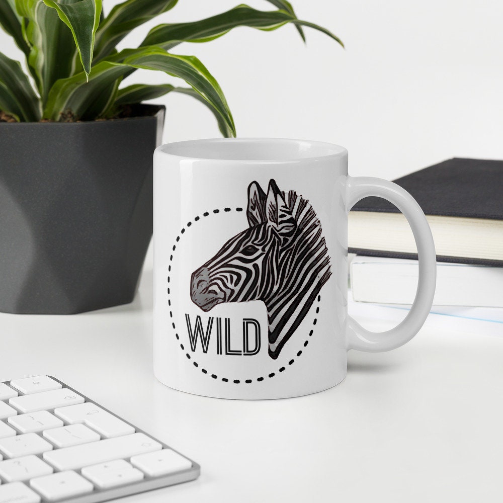 Wild Zebra Mug, Zebra Coffee Cup, Zookeeper Mug - Etsy