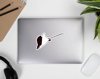 Naklejka z orłem plamistym, Naklejka z płaszczką, Naklejki bez pęcherzyków powietrza