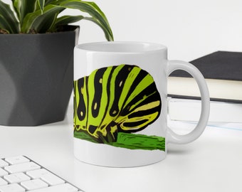 Caterpillar Mug, Caterpillar Coffee Cup, Caterpillar Gift
