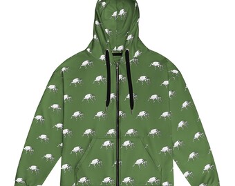 Sudadera con capucha de gorgojo, sudadera con capucha unisex con cremallera, regalo de gorgojo, regalo de insectos, sudadera con capucha de insectos, sudadera