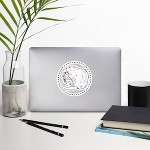 DAM! Beaver Sticker, damn, Bubble-free stickers