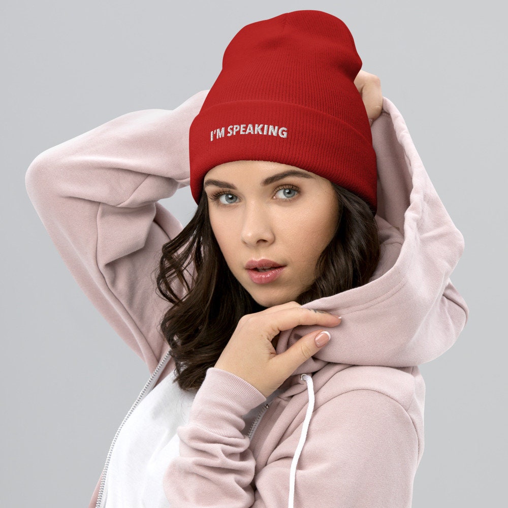 (1) NWT I Speak Fashion Beanie I Speak Fashion BEANIE - Fluent Italian (Wheat) – Godfidence  main image 3