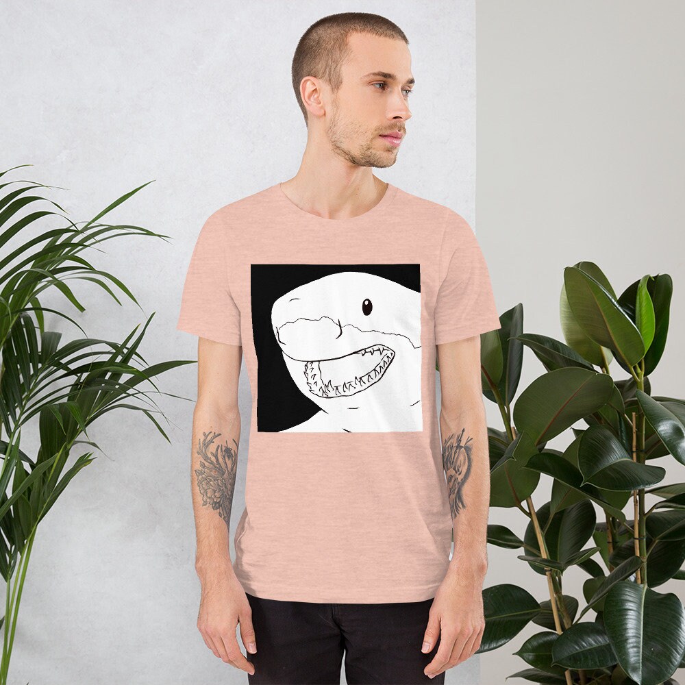 Short-sleeve Unisex T-shirt, Great White Shark, Elasmobranch