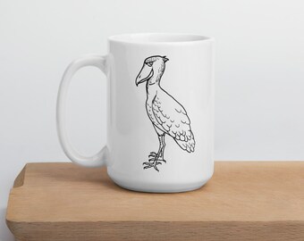 Shoebill Mug, Bird Coffee Cup
