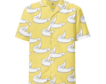 Camisa de anguila eléctrica, camisa con botones unisex, regalo, pescado
