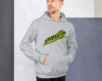 Caterpillar Hoodie, Unisex Hoodie, Caterpillar Gift