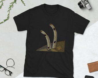 Camisa de anguila de jardín, camisa aquarist, regalo de anguila de jardín, camiseta unisex de manga corta
