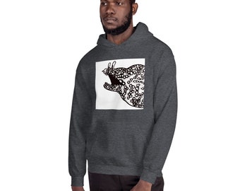 Sudadera con capucha unisex, morena de dragón, pardalis Enchelycore. Regalo de acuarista, regalo de biología marina. Camisa de anguila
