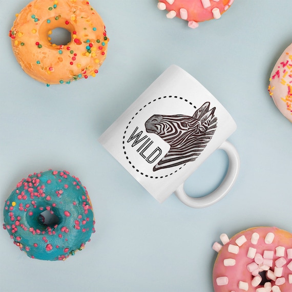 Wild Zebra Mug, Zebra Coffee Cup, Zookeeper Mug - Etsy