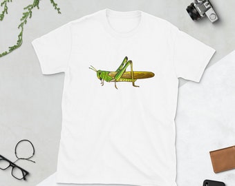 Camisa de saltamontes, camisa de insectos, camiseta unisex de manga corta