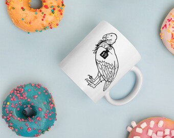 California Condor Mug, bird coffee cup, ornithology, aviculture