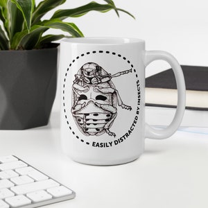 Easily Distracted By Insects Mug, Entomology Coffee Cup