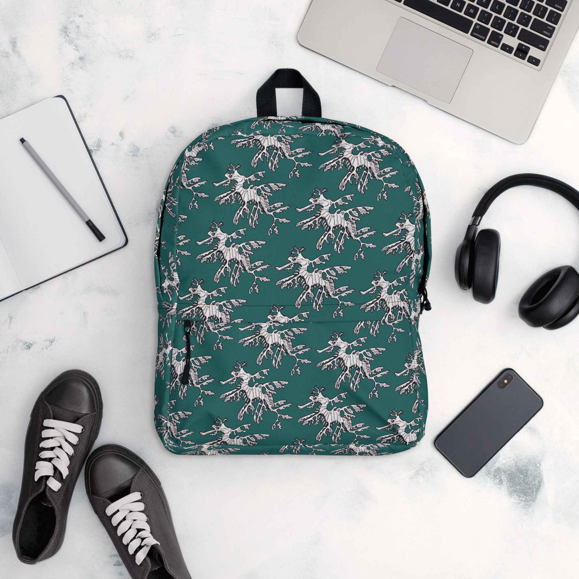 Zaino Sea Dragon, Borsa drago mare, borsa libro drago mare, regalo drago mare