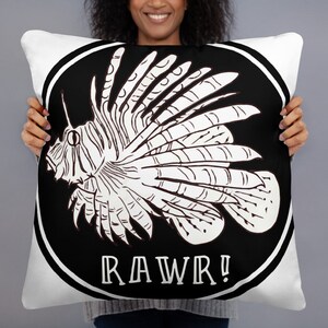 RAWR! Lionfish Pillow, Basic Pillow