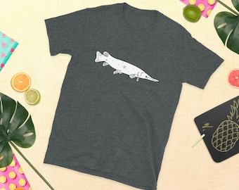 Gar Shirt, Gar Gift, Alligator Gar Shirt, Short-Sleeve Unisex T-Shirt