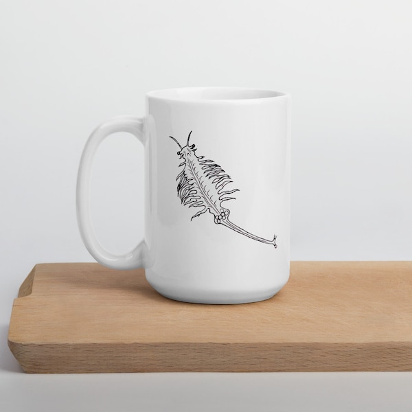 Mug, brine shrimp, artemia, brine shrimp mug, artemia mug, aquarist gift, coffee cup