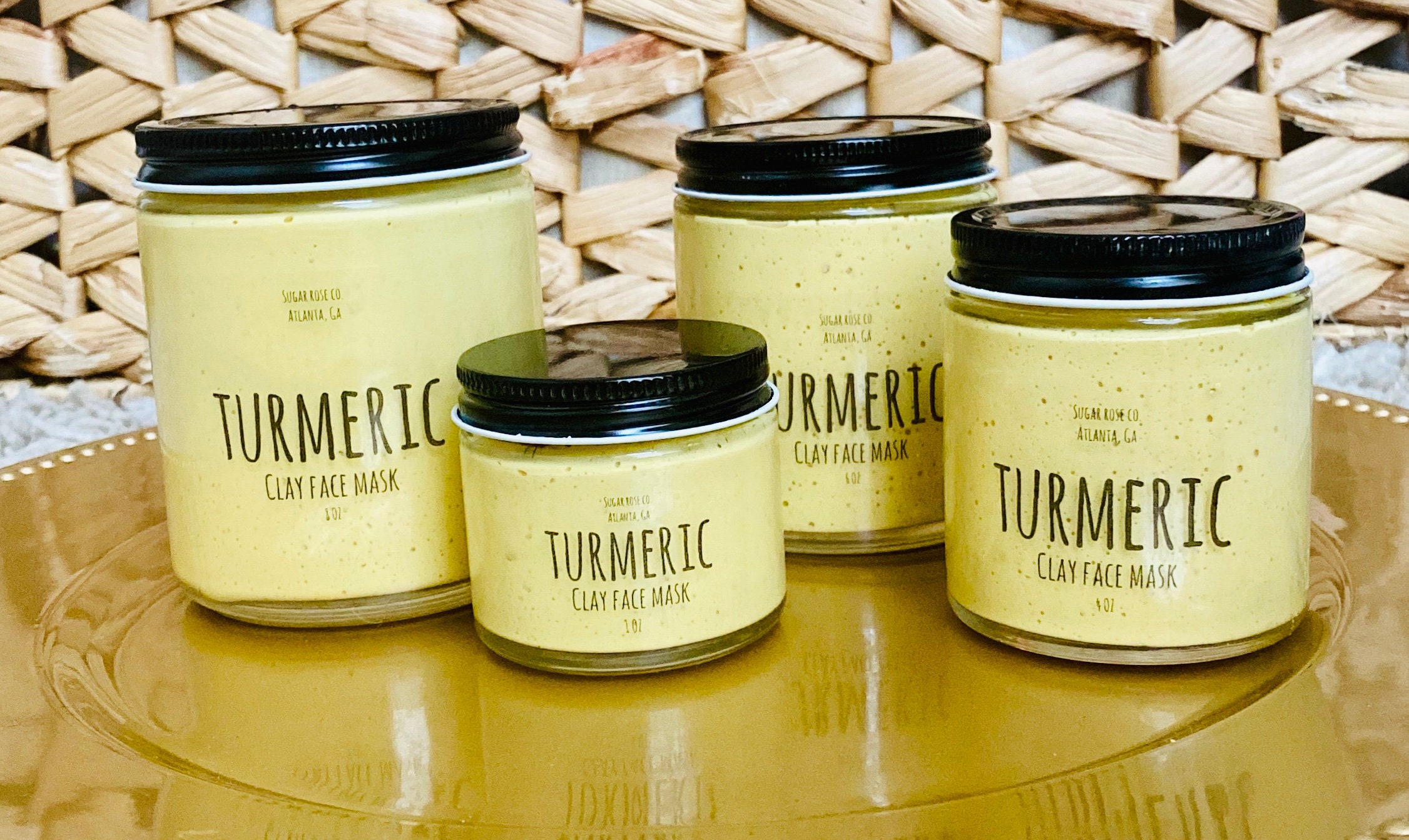 Clay Face Masks Turmeric Clay Mask for Normal to Oily Etsy