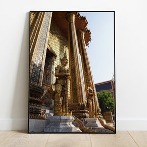 Temple in Bangkok Print, Digital Download