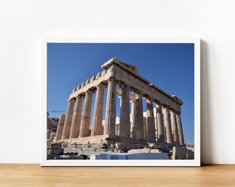 Parthenon in Athens Printable Wall Art, Digital Download