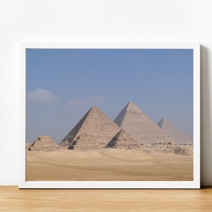 Pyramids in Egypt Printable Wall Art, Digital Download