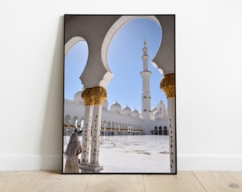 Grand Mosque Printable Wall Art, Digital Download