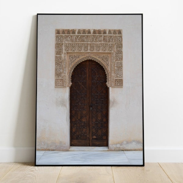 Door in Fez Print Printable Wall Art, Digital Download