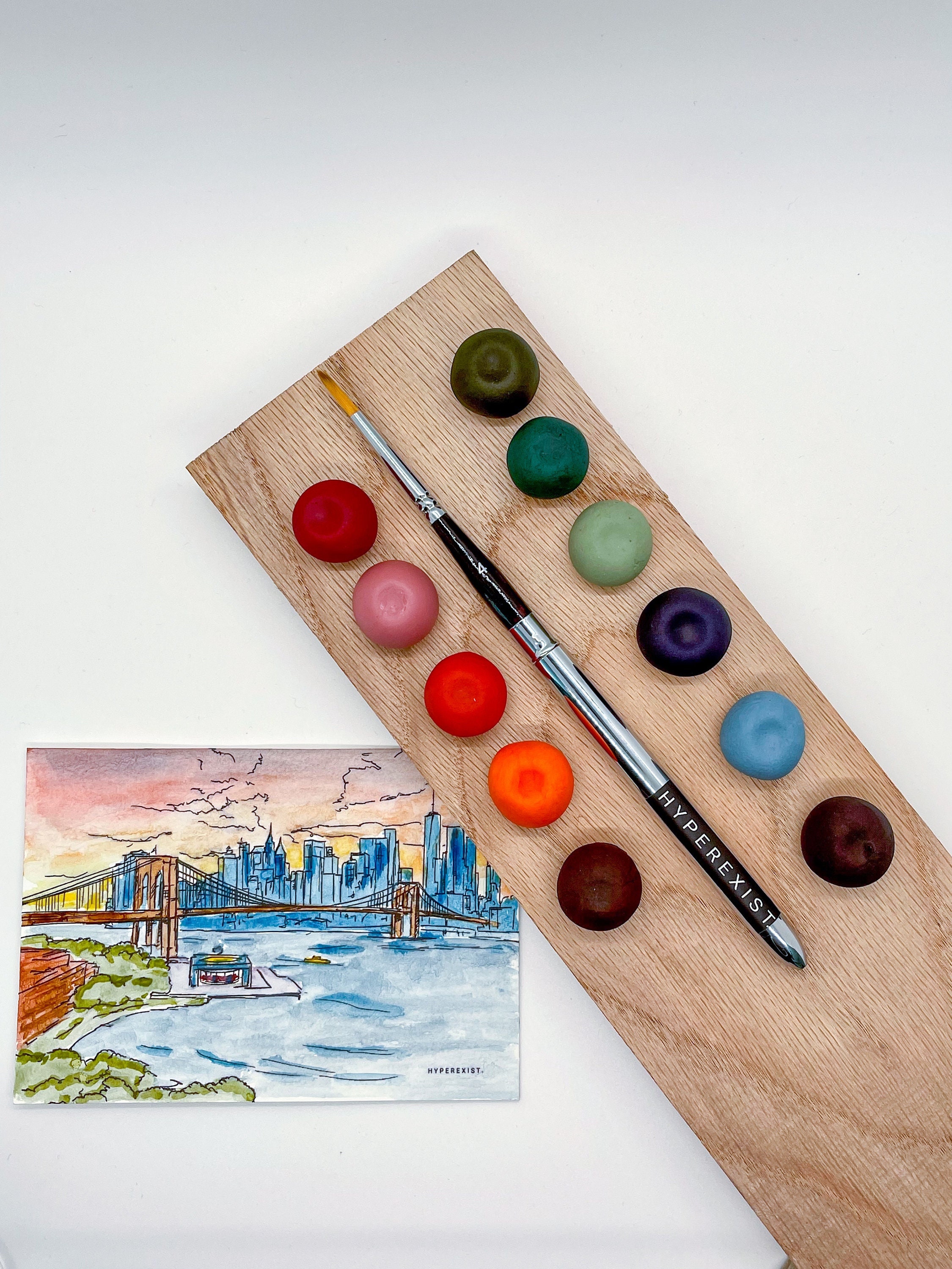 Travel Watercolor Paint Brush: Compact Pocket Brush, Size 4