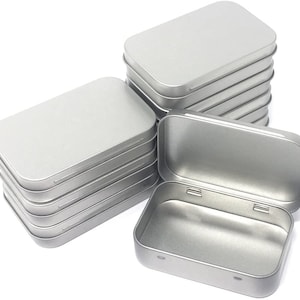 CONTENEDOR DE PINTURA PORTÁTIL DE ALUMINIO • Lata de bloqueo con bisagras vacía • Caja de acuarela • Acuarela de viaje • Caja de paleta de estaño • Por hiperexistencia