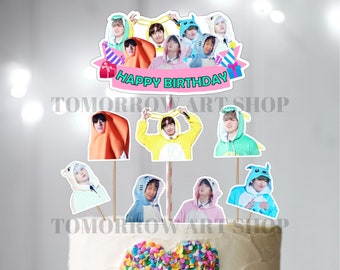 Template Roblox Girl Png Bts Bts Cake Topper Etsy