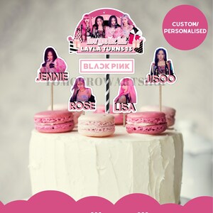 Printable Blackpink Birthday Cake Topper Template Centerpiece Etsy