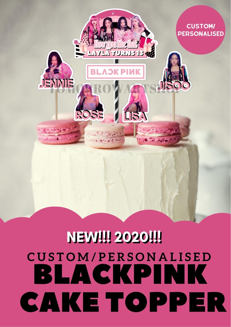 blackpink centerpiece blackpink cake blackpink cupcake topper blackpink sticker blackpink template printable blackpink cake topper party supplies paper party supplies ichigenn nishifunabashi com