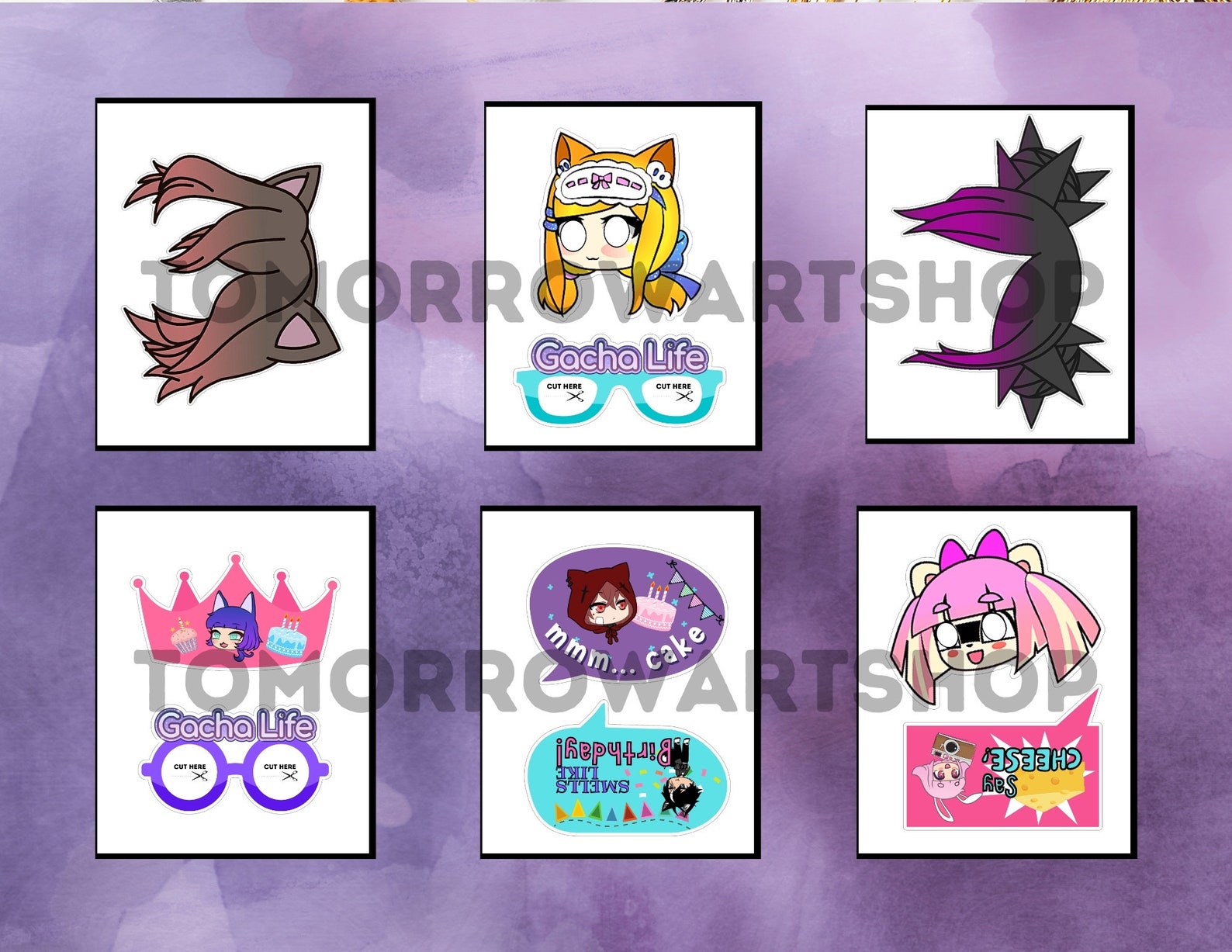 Gacha Life Cake Topper