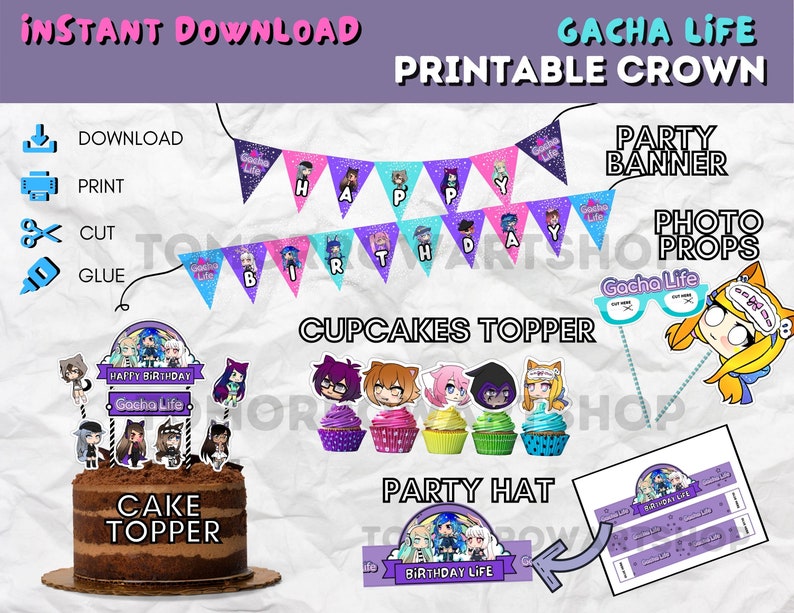 Featured image of post View 9 Happy Birthday Gacha Life Cake Design