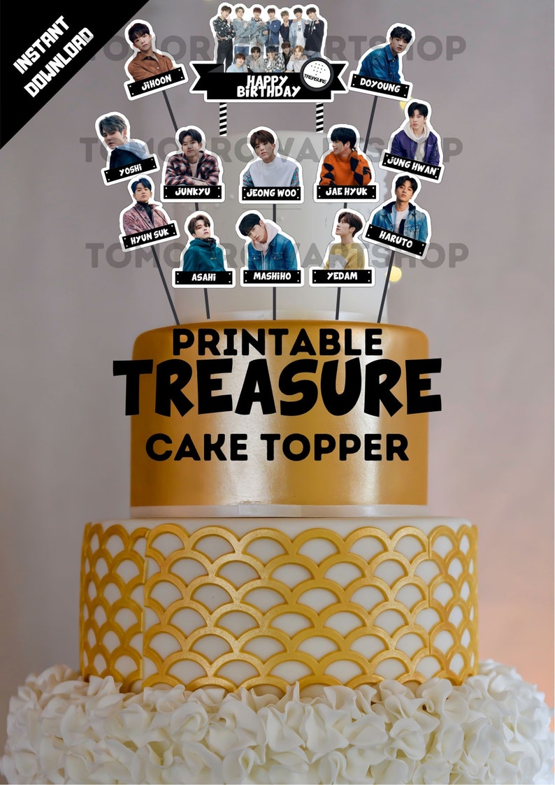 Printable Treasure Yg Cake topper Treasure Centerpiece | Etsy