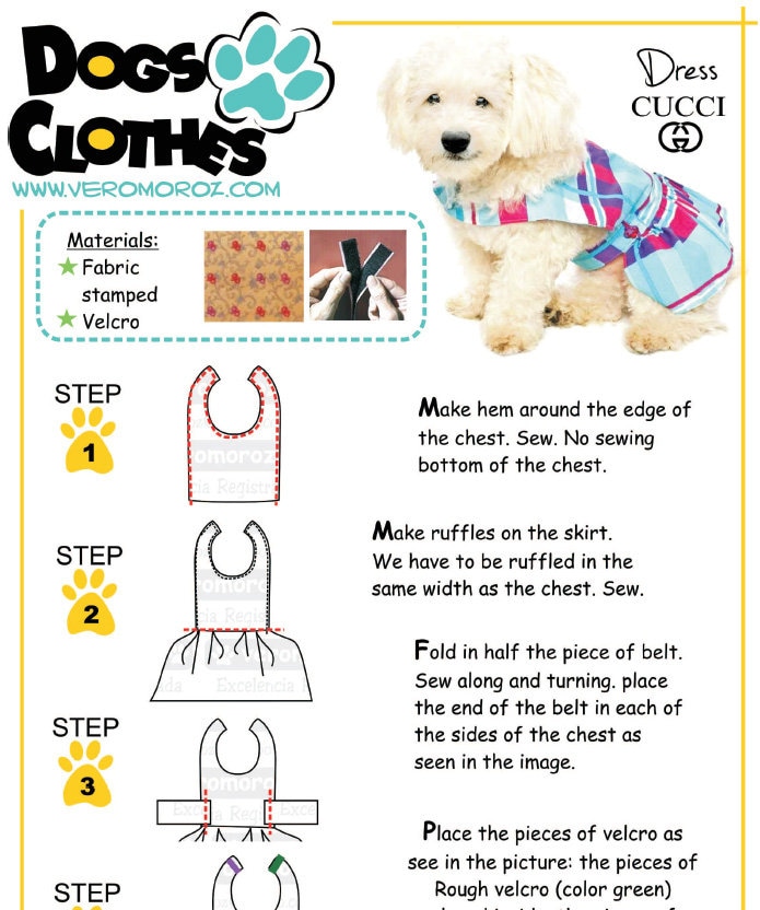Dog Dress All Sizes XSSML Sewing Pattern PDF Dog Clothes Etsy