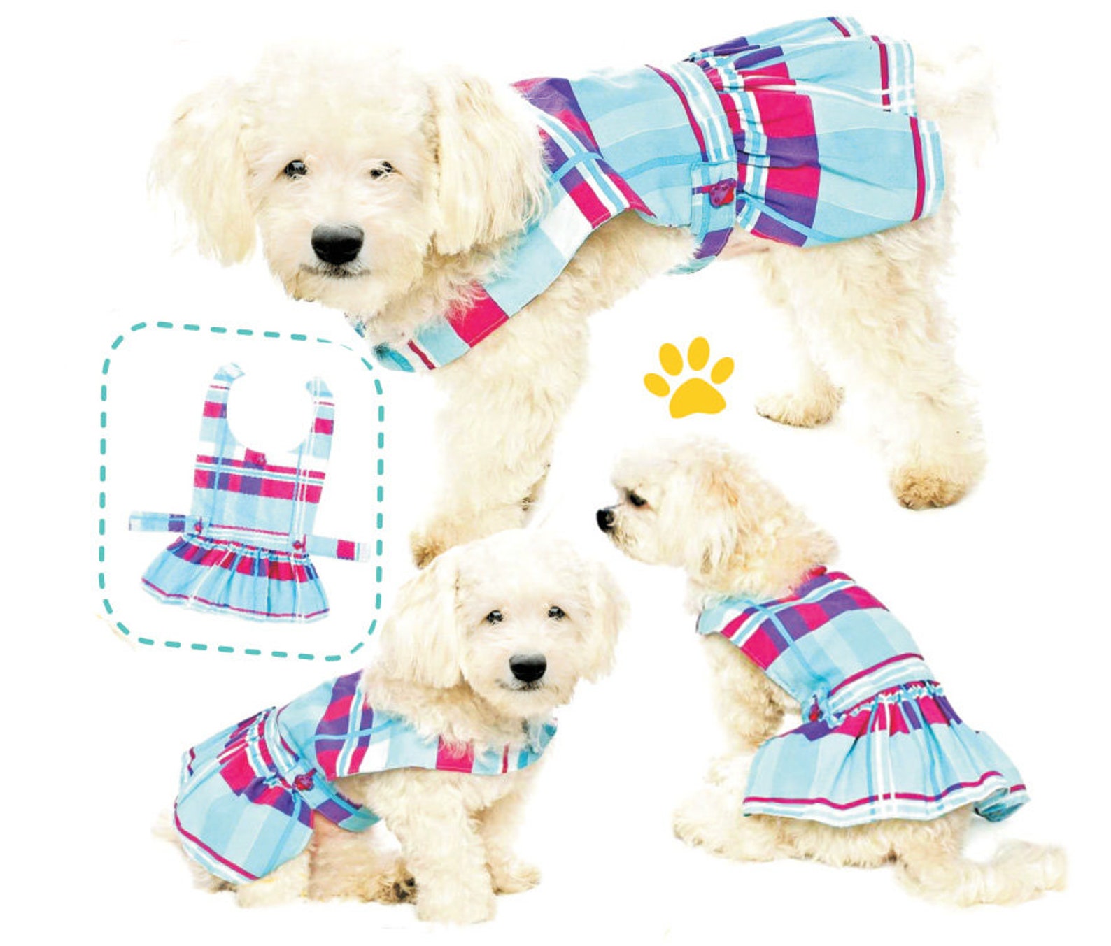 Dog Dress All Sizes XSSML Sewing Pattern PDF Dog Clothes Etsy