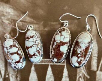 Wild Horse Sterling Silver Earrings: Southwestern Cowgirl Boho Jewelry