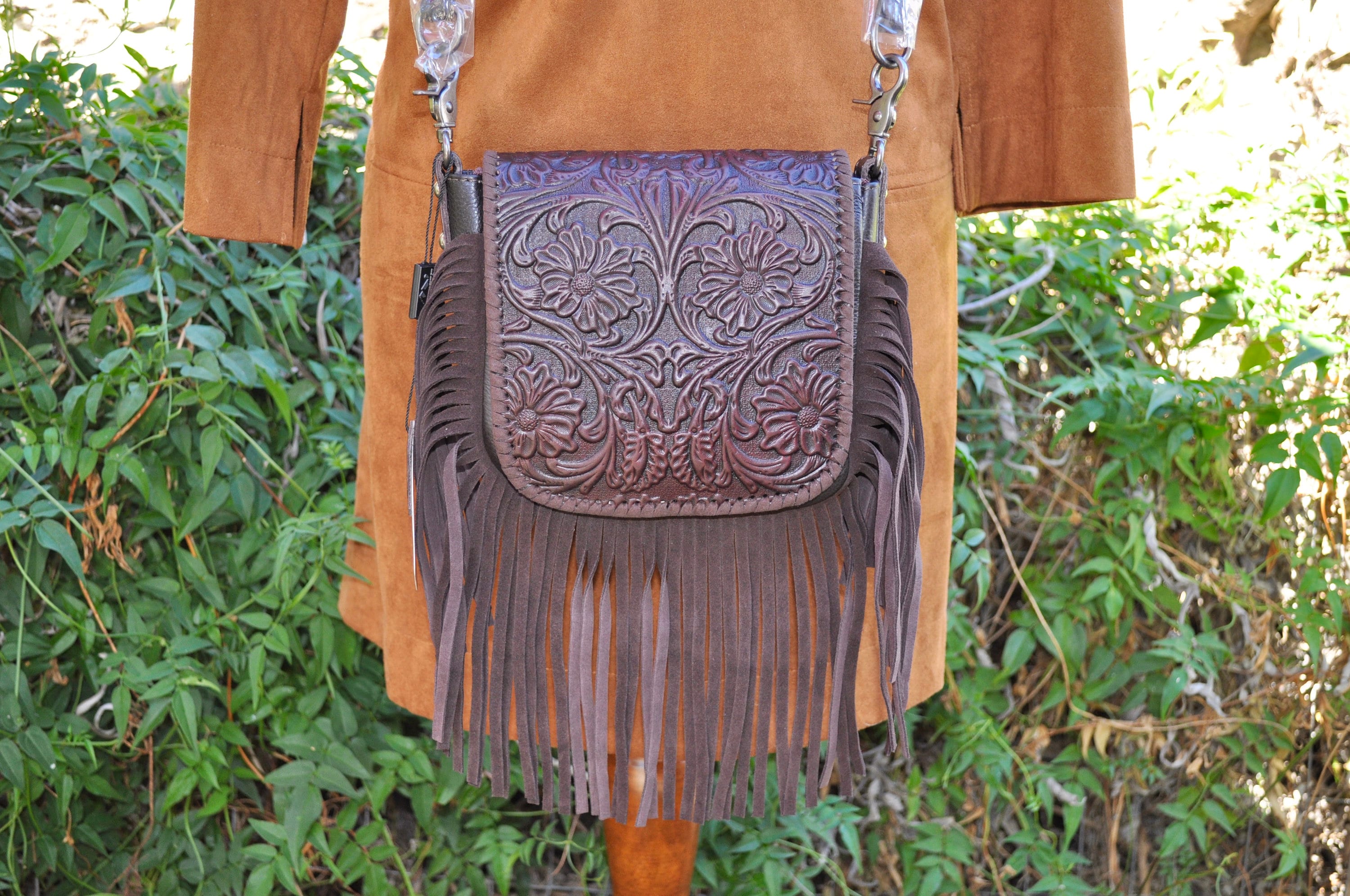 western fringe purse