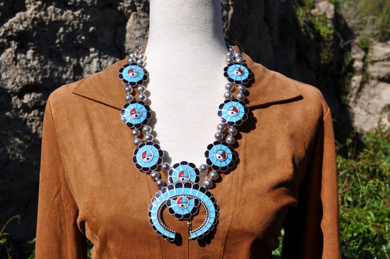 Etsy squash blossom online necklace