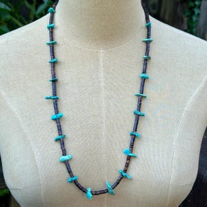 Santo Domingo Heishi Necklace,  Vintage Necklace